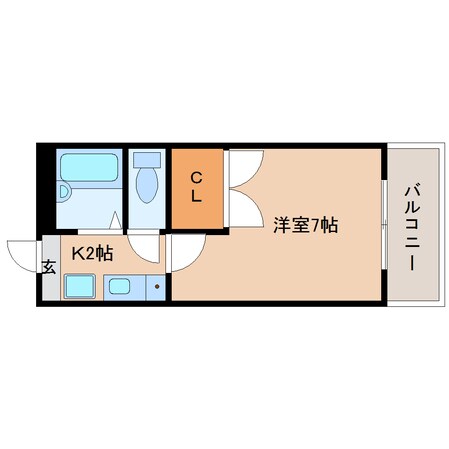 近鉄奈良駅 バス16分  西九条下車：停歩9分 3階の物件間取画像